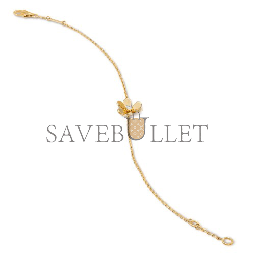 VAN CLEEF ARPELS FRIVOLE BRACELET, MINI MODEL - YELLOW GOLD, DIAMOND  VCARP0J200