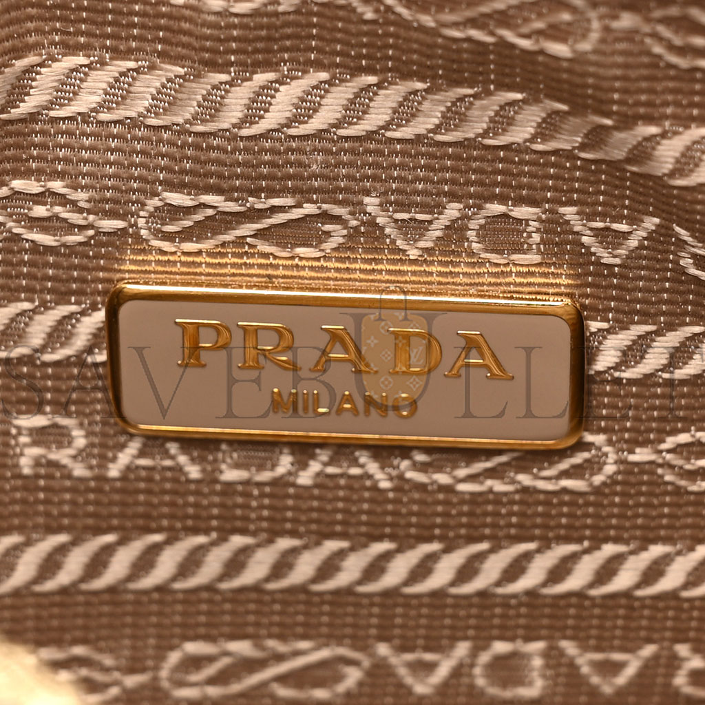 PRADA SAFFIANO RE-EDITION 2005 SHOULDER BAG CAMMEO BEIGE (22*12*6cm)