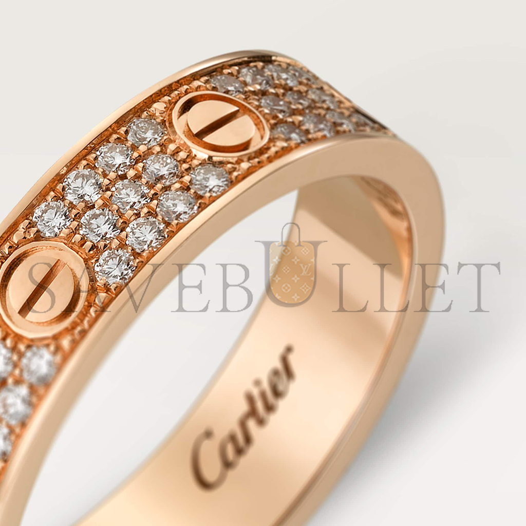 CARTIER  LOVE WEDDING BAND, DIAMOND-PAVED B4085800