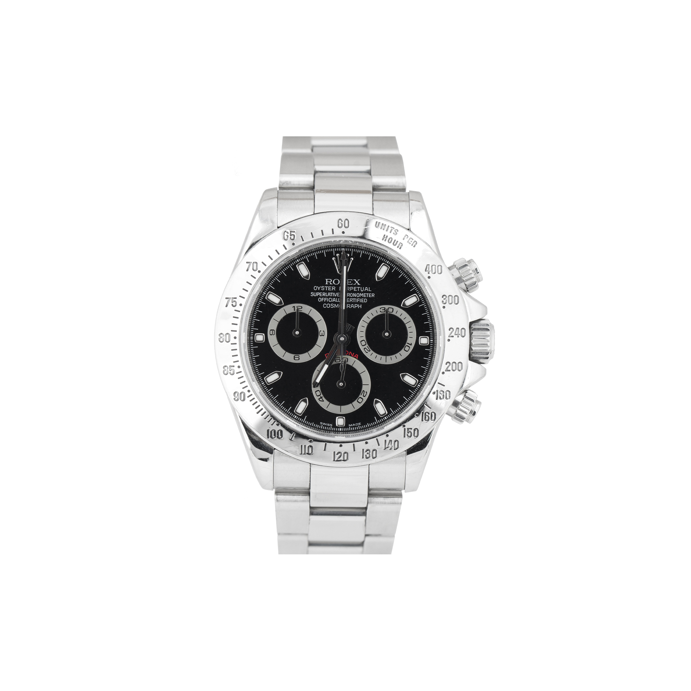 ROLEX DAYTONA COSMOGRAPH BLACK REHAUT 40MM WATCH 116520