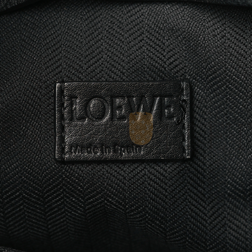 LOEWE SOFT GRAINED CALFSKIN MEDIUM T MESSENGER BAG BLACK (35*26*8cm)