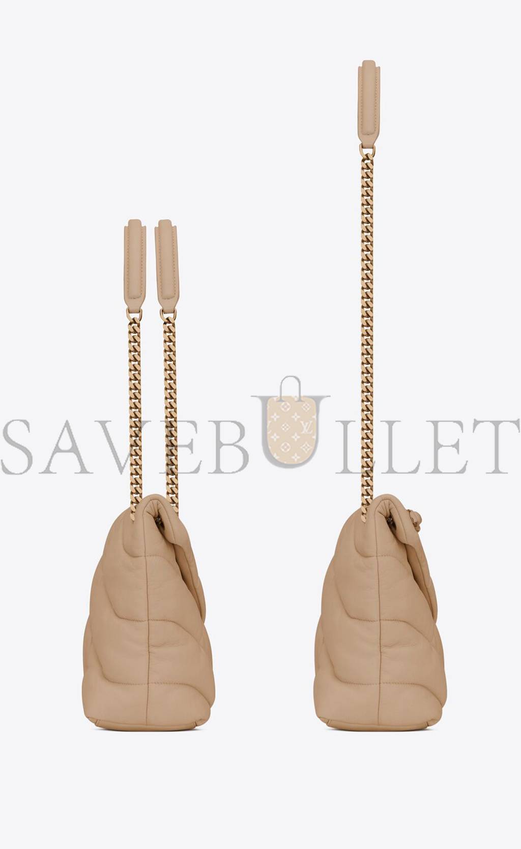 YSL PUFFER MEDIUM CHAIN BAG IN QUILTED LAMBSKIN 5774751EL072721 (35*23*13.5cm)